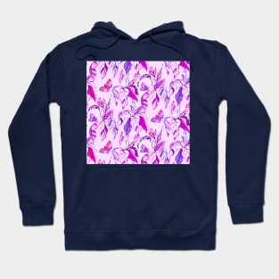 Pink Butterfly Garden Hoodie